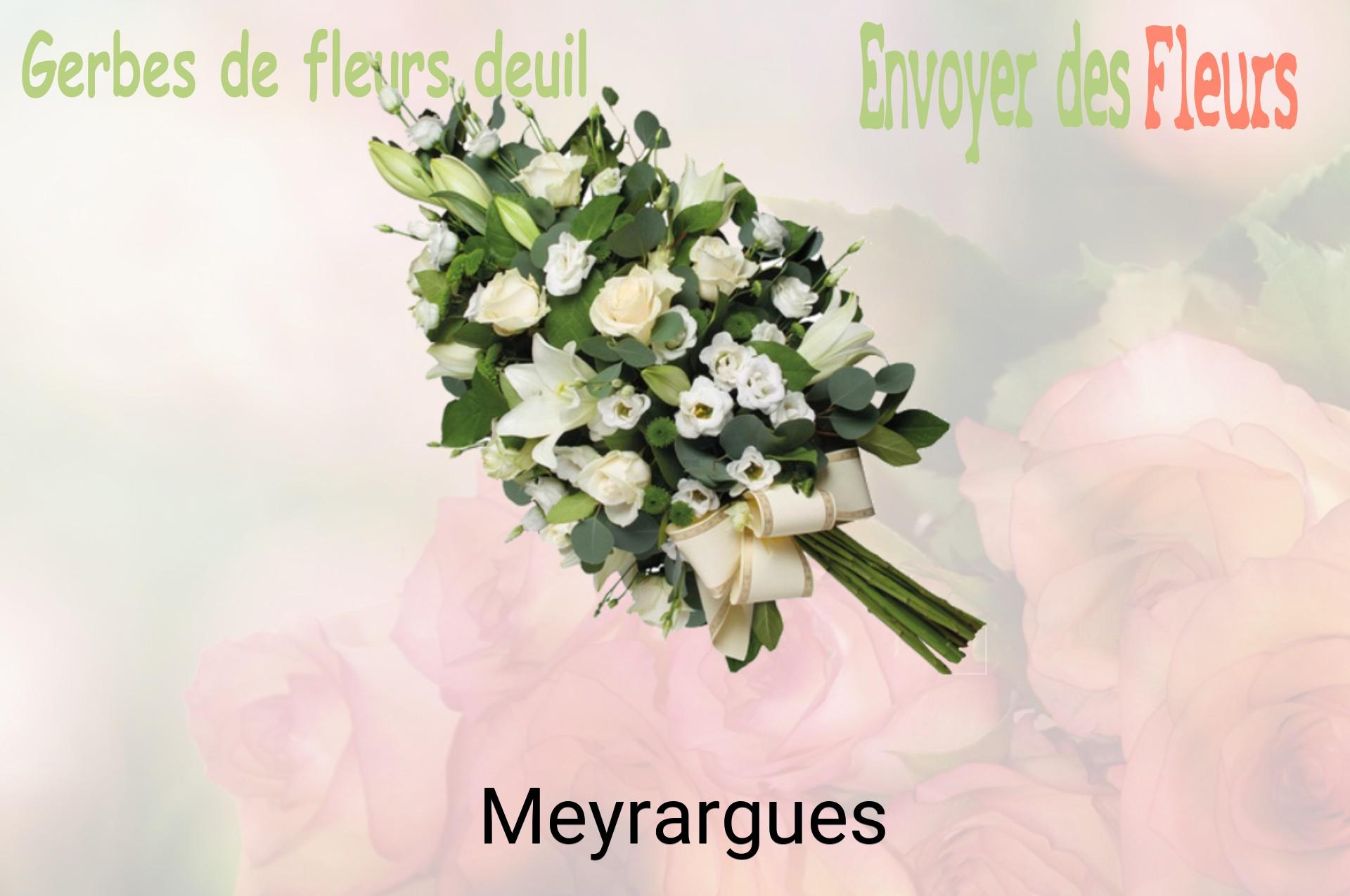 Gerbe de fleurs de deuil livrée à Meyrargues